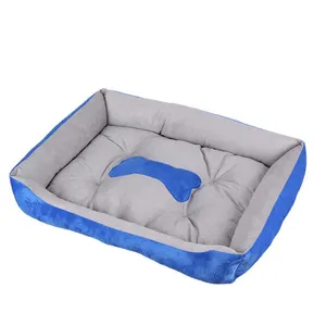 Lit en Polyester en coton PP solide pour chien, canapé pour animal de compagnie, nid de chat, tapis pour chien golden retriever, duveteux chaud quatre saisons, lit pour animaux de compagnie, vente en gros