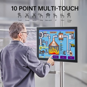 Moniteur tactile capacitif de 8 à 23,8 pouces, PC industriel sans ventilateur, panneau tactile mural en alliage d'aluminium - Product Image 2