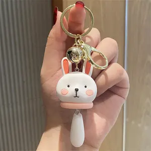 Prix de gros Kawaii Souvenirs Résine Animal Porte-clés Dessin Animé Anime Mignon 3D Porte-clés