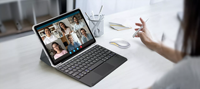 Nouveau clavier sans fil universel avec pavé tactile pour tablettes de 9 à 11 pouces, ultra fin, USB-C, rétroéclairage RVB, vente en gros d'usine