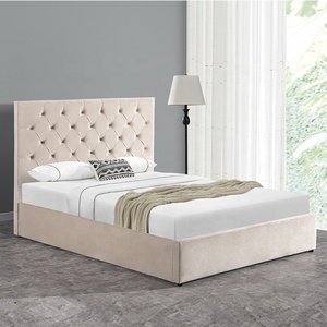 Willsoon moderno King Size letti portaoggetti con doppia dimensione <span class=keywords><strong>in</strong></span> velluto <span class=keywords><strong>tessuto</strong></span> fabbrica fornitura bottone Design <span class=keywords><strong>testiera</strong></span> <span class=keywords><strong>per</strong></span> camera da <span class=keywords><strong>letto</strong></span> - Product Image 3