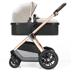 Poussette Bébé <span class=keywords><strong>3</strong></span>-en-<span class=keywords><strong>1</strong></span> Pliable Portable en Gros Chine Siège <span class=keywords><strong>Auto</strong></span> Landau Poussette <span class=keywords><strong>3</strong></span>-en-<span class=keywords><strong>1</strong></span> - Product Image 1