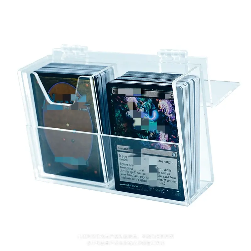 Yageli Wholesales Boîte de rangement de DVD/CD en acrylique transparent personnalisé Porte-cartes en acrylique avec couvercle uniquement pour l'affichage.