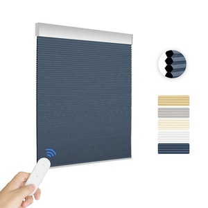 Sunfree nhà sản xuất từ xa không dây màn tổ ong rèm tùy chỉnh màu sắc bóng Rèm di động RV cửa sổ Rèm Cửa chớp - Product Image 1