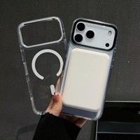 Étui Magnétique Ultra-Transparent Antichoc de Haute Qualité 2200 Gauss pour iPhone 17 Air 16 Pro Max 16e 15 14 Plus 13 12 11