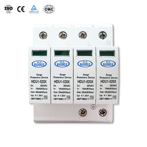 Dispositivo de protección contra sobretensiones 4P 20kA Lightning Protector SPD 385V - Product Image 1