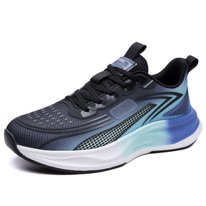 Zapatillas Deportivas Blancas de Malla con Cordones, Punta Redonda, Entresuela Transpirable de EVA, Suela de Goma, Diseño Geométrico, para Todas las Estaciones, Venta al Por Mayor - Product Image 4