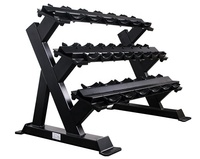 Support d'haltères vertical à 2 niveaux pour la salle de sport, petit support d'haltères