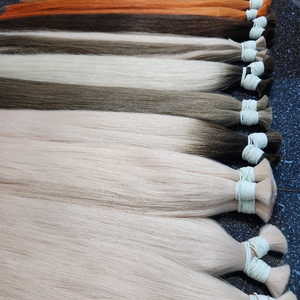 Vietnamese Remy Raw Human Hair Extensions Pony Tail <b>Top</b> Style Straight Wave with Double Weight <b>Silky</b> Tape Ins Hair - Product Image 1