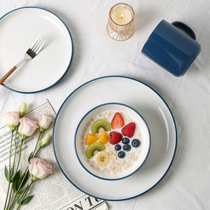 <span class=keywords><strong>Service</strong></span> de <span class=keywords><strong>vaisselle</strong></span> en céramique classique, assiettes, bols et tasses en grès pour la famille, restaurant, fête, banquet, <span class=keywords><strong>service</strong></span> pour 4 personnes, vert <span class=keywords><strong>bleu</strong></span> - Product Image 2