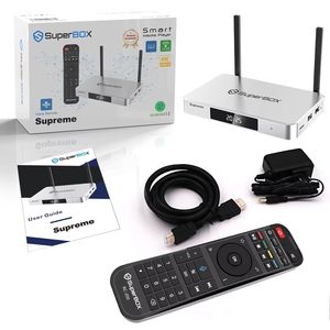 Super Me Tv Iptv <span class=keywords><strong>Box</strong></span> 6k H265 Android 12 Set Top 4gb 128 Bt Control Remoto por Voz Smart Wifi6 Ott Completamente Equipado - Product Image 6