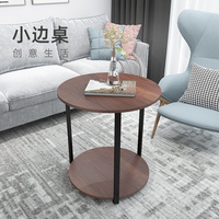 Table d'appoint Décoration Canapé Mobilier Salon Moderne Table d'appoint Café vintage avec roue