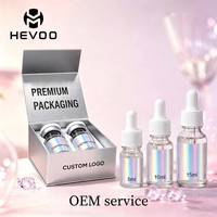 Emballage personnalisé pour flacon, boîte en papier avec couvercle à charnière, pour flacon compte-gouttes de sérum pour soins de la peau, 5 ml, 10 ml, 15 ml, service OEM