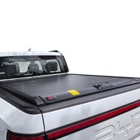 Couverture de benne de pick-up rétractable en aluminium étanche avec couvercle à enroulement, installation sans perçage, Ranger Electric NP300, verrouillable