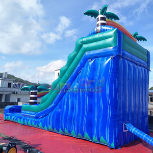 Tobogán Acuático Inflable Tropical de Colores con Piscina para Niños, Castillo Hinchable Acuático Comercial - Product Image 3