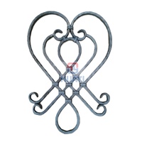 Gran oferta, varillas de escalera de hierro forjado personalizadas, hojas de colores personalizados para puertas de esgrima contemporáneas, barandillas de ventana, escalera