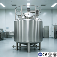 Tanque de Almacenamiento de Leche con Revestimiento SS316L de 1000L, Grado Alimenticio, ISO 9001, Precio de Fábrica, Larga Vida Útil