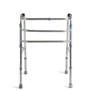 Andador de Acero Inoxidable con Ruedas y Altura Ajustable, Plegable para Personas Mayores, Ayuda para Caminar - Product Image 3