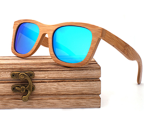 Tre tự nhiên Kính mát bằng gỗ handmade phân cực lớp phủ gương ống kính oculos de Sol Masculino 2025 - Product Image 5