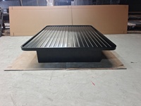 Lit plateforme bas Queen Size avec rangement, base de lit plateforme pour hôtel aux États-Unis