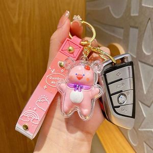 Factory Creative Cute Bear Rabbit Pig <b>Key</b> <b>Chain</b> Keyring Pendant 3D PVC Kwaii Animal Keychain - Product Image 4