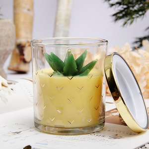 Candeville Fruit Shaped Scented <b>Candles</b> Glass Jar Soy <b>Wax</b> Smokeless Home Fragrance Decor - Product Image 4