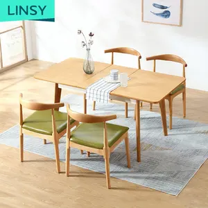 Linsy Long Wooden Dining Table Set Antique 4 6 Seater Wooden Expandable Save Space Dining Table Ls068R1