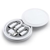 Kit de câble de charge rapide 6 en 1, boîte de rangement magnétique, étui en PVC, cordon de transfert de données pour téléphone portable et ordinateur