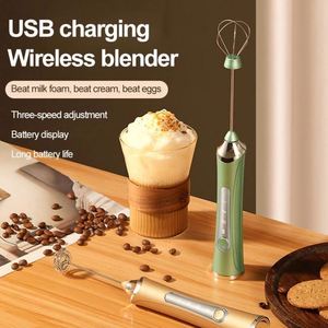 Rechargeable Milk Frother Handheld for Coffee,3 Speeds Frother Wand With Stand, Batidora De Mano Electrica - Product Image 5