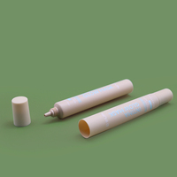 Tube souple en plastique PE personnalisé vide pour emballage cosmétique, crème solaire, crème contour des yeux, avec longue embout souple