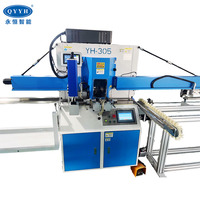Machine de découpe et de poinçonnage CNC à alimentation automatique à 45 degrés pour cadre de grille d'aération en ABS/aluminium