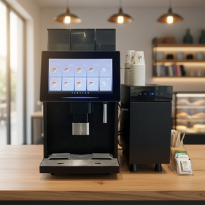 เครื่องชงกาแฟอัตโนมัติเชิงพาณิชย์รุ่น LE330A แบบ <span class=keywords><strong>Bean</strong></span>-to-Cup พร้อมช่องใส่เมล็ดกาแฟคู่ และฟังก์ชั่นทำฟองนมสด - Product Image 4