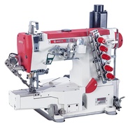 Machine à coudre industrielle programmable à triple aiguille haute vitesse avec coupe-fil automatique et point de chaînette JT-999-01CB-UT pour usine de confection