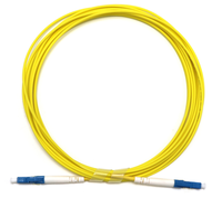 Câble de raccordement en fibre optique à faible perte de puissance LC SC UPC APC OS2 monomode simplexe 3,0 mm 1 m jaune LSZH