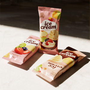 Emballage scellé en plastique aluminium de qualité alimentaire avec impression personnalisée collation emballée individuellement sac de crème glacée en mylar - Product Image 5