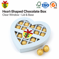 Boîtes de présentation de chocolats et de bonbons en forme de cœur avec logo personnalisé, séparateurs amovibles, emballages en papier pour aliments