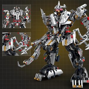 KAIZHI KY1100 MOC Super Héros Film Blocs de Construction Transformables en Plastique Briques <span class=keywords><strong>Robot</strong></span> DIY Puzzle d'Assemblage Jouets Éducatifs - Product Image 3