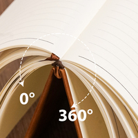 Carnet de notes A5 en cuir PU personnalisé avec logo, couverture rigide, ligné, journal, agenda avec marque-page en ruban