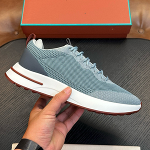 Chaussures décontractées pour hommes, style italien, en maille tricotée originale, semelle épaisse, <span class=keywords><strong>lacets</strong></span>, respirantes, pour la marche quotidienne - Product Image 1