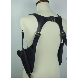 Funda táctica oculta funda de transporte con soporte para <span class=keywords><strong>Revista</strong></span> Funda de pistola de hombro Vertical ajustable de cuero Pu - Product Image 1