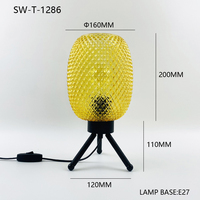 Lampe de bureau décorative pour la maison, lampe de chevet en verre moderne pour le salon et la chambre à coucher, lumière d'ambiance LED