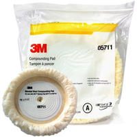 Tampon de polissage en laine simple face 3M 05711 de 9 pouces pour l'élimination des rayures de peinture automobile, grain P1200