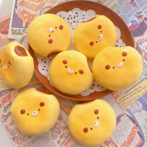 Japanese <b>Squishy</b> Cartoon Bread Slow-Rebound Toy Highly Photogenic Food-Style Soft Moist Perfect Squeezing Stress Relief Gentle - Product Image 5