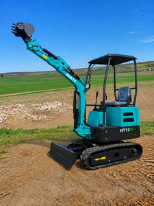 Mini-excavatrice électrique HERESTRONG NT12EV de 1,2 tonne, alimentée par batterie, zéro émission, compacte, <span class=keywords><strong>sur</strong></span> chenilles, pour travaux agricoles et de jardinage, OEM - Product Image 1