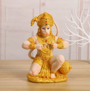 21*12*26cm hindú Ganesha resina estatua de Buda poliresina mono indio monje estatuilla para decoración del hogar - Product Image 1