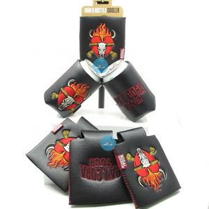 กระเป๋าเก็บความเย็นสำหรับเครื่องดื่มแบบหรูหรา ป้องกันน้ำรั่วซึม ทำจากนีโอพรีนหุ้มหนัง พร้อมปักโลโก้และป้ายทอ - Product Image 3