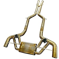 Système d'échappement Catback UML pour Mercedes-Benz AMG GT/GTS (C190) 4.0T 2014-2023, échappement haute performance en titane, poli miroir