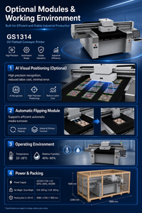 เครื่องพิมพ์แบบแท่นราบ UV รุ่น Vision Guided 1314 พร้อมหัวพิมพ์ระบบ AI สำหรับพิมพ์บนอะคริลิก โลหะ ไม้ แก้ว และเคสโทรศัพท์ - Product Image 5