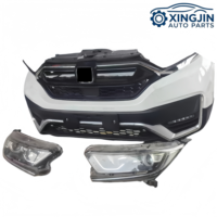 Pour Honda CRV : Kit complet de pare-chocs incluant calandre, ventilateur de radiateur, phares LED, feux antibrouillard, capteurs d'aide au stationnement et kit carrosserie