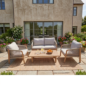 Luxury Contemporary Foldable Acacia Wood Eco-friendly Teak Wood Frame Outdoor Furniture <b>Set</b> <b>Garden</b> Sofa Dining <b>Table</b> Chair for - Product Image 1
